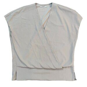 MM Lafleur Women's The Antonia Top Soft Wave Size Medium Bone Office Career